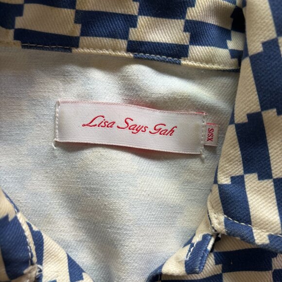 Lisa Says Gah Checkered Chore Jacket - Picture 3 of 3